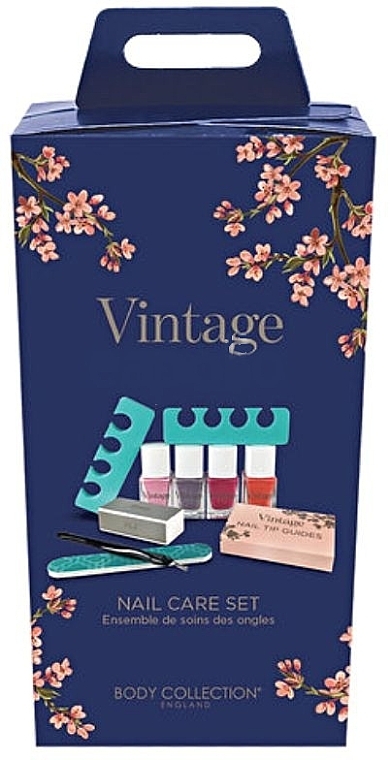 PRZECENA! Zestaw, 10 produktów - Technic Cosmetics Vintage Nail Care Kit * — Zdjęcie N1