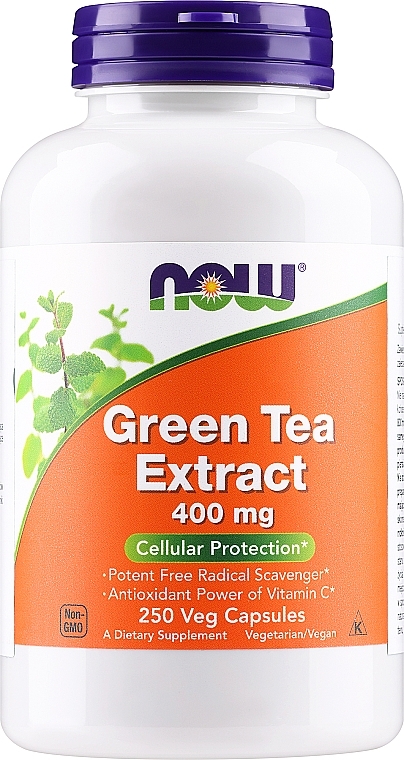 Ekstrakt z zielonej herbaty w kapsułkach - Now Foods — Zdjęcie N1