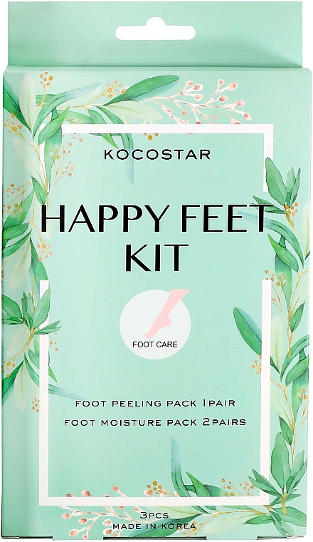 Zestaw - Kocostar Happy Feet Kit (f/mask/2x14ml + f/peeling/40ml) — фото N1