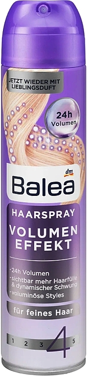 Lakier do włosów - Balea Volume Effect №4