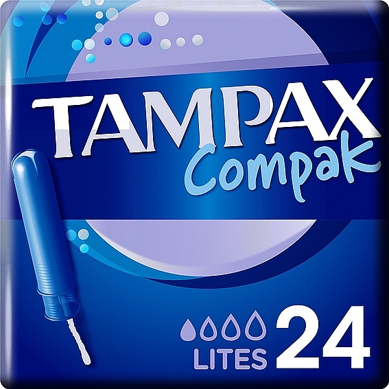 Tampony z aplikatorem, 24 szt - Tampax Compak Tampyn Lites — Zdjęcie N1