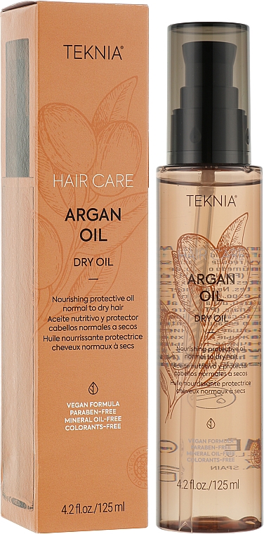Odżywczy suchy olejek do włosów normalnych i suchych - Lakmé Teknia Argan Oil Dry Oil — Zdjęcie N2