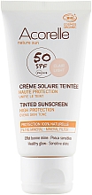 Koloryzujący krem przeciwsłoneczny do twarzy SPF 50 - Acorelle Nature Sun Cream SPF50 — Zdjęcie N3