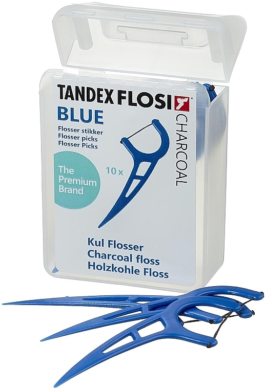 Nici dentystyczne - Tandex Flosi Floser With Blue Carbon Thread — Zdjęcie N1