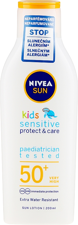 Przeciwsłoneczne mleczko dla dzieci - NIVEA SUN Kids Pure & Sensitive Sun Lotion SPF50+ — Zdjęcie N1