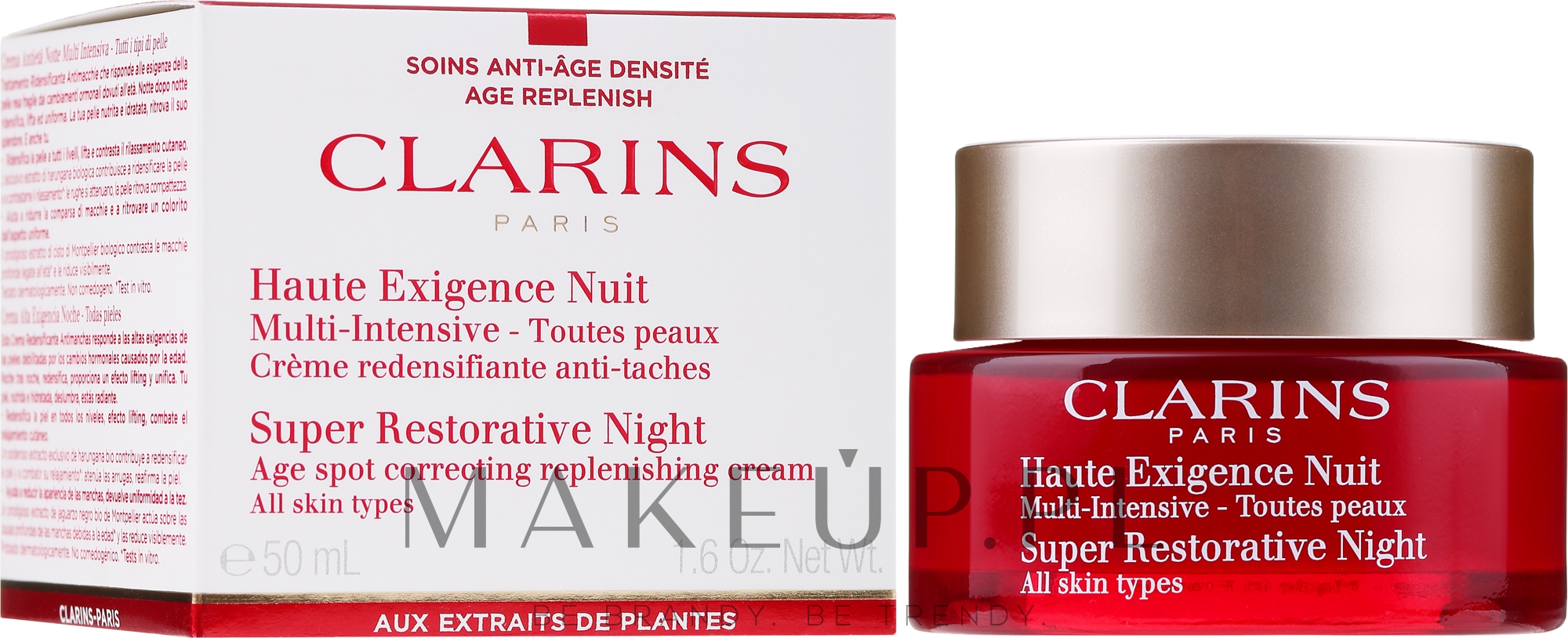 Intensywnie regenerujący krem na noc do każdego typu cery - Clarins Super Restorative Night All Skin Types — Zdjęcie 50 ml