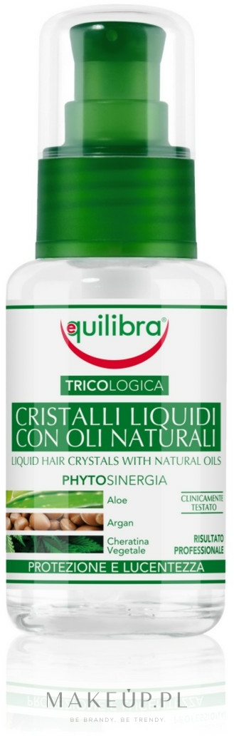 Nabłyszczający olejek do włosów - Equilibra Tricologica Liquid Hair Crystals With Naturals Oils — Zdjęcie 50 ml