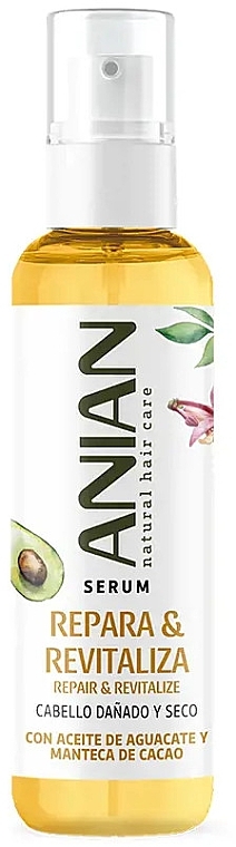 Rewitalizujące i odbudowujące serum do włosów - Anian Natural Repair & Revitalize Serum — Zdjęcie N1