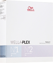 Profesjonalny zestaw do rekonstrukcji wiązań we włosach - Wella Professionals Wellaplex Travel Kit (bond/maker 100 ml + 2 x bond/stabilizer 100 ml) — Zdjęcie N1