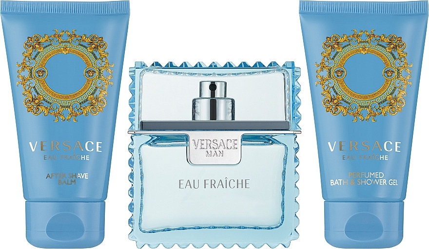 Versace Man Eau Fraiche - Zestaw (edt 50 ml + a/sh/balm 50 ml + sh/gel 50 ml) — Zdjęcie N2