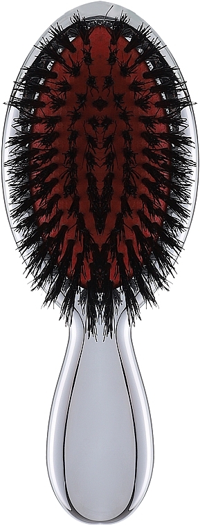 Szczotka do włosów 14 x 5,5 x 3,5 cm, chrom - Janeke Chromium Hair Brush — Zdjęcie N1