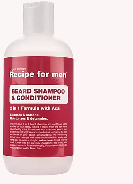 Szampon z odżywką do brody - Recipe for Men Beard Shampoo & Conditioner — Zdjęcie N1