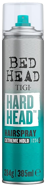 Silnie utrwalający lakier do włosów - Tigi Bed Head Hard Head Hairspray Extreme Hold Level 5 — Zdjęcie N3