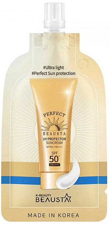 Krem przeciwsłoneczny do twarzy SPF 50 - Beausta UV Protector Sunscreen SPF50 — Zdjęcie N1