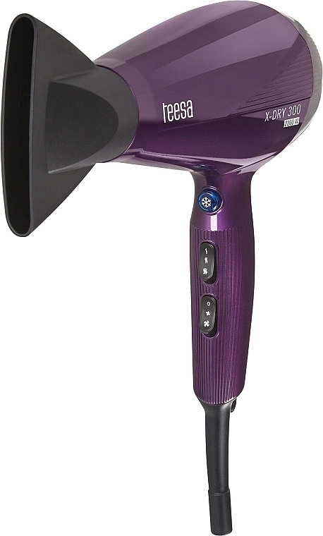 Suszarka do włosów, fioletowa - Teesa Hair Dryer X-Dry 300 Violet TSA0512 — Zdjęcie N2