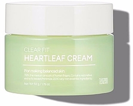Rewitalizujący krem do twarzy - Tenzero Clear Fit Heartleaf Cream — Zdjęcie N1