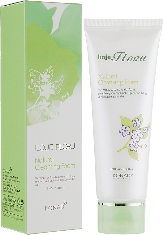 Oczyszczająca pianka do twarzy - Konad Iloje Flobu Natural Foam Cleansing — Zdjęcie N1