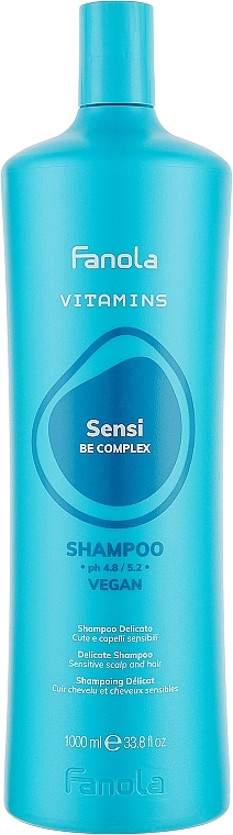 Kojący szampon do wrażliwej skóry głowy - Fanola Vitamins Delicate Sensitive Shampoo — Zdjęcie N2