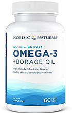 Suplement diety Omega-3 + olej z ogórecznika - Nordic Naturals Omega-3 + Borage Oil Nordic Beauty — Zdjęcie N1