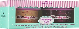 Kup Zestaw - I Heart Revolution Lip Care Duo Birthday Cake (lip/scrub/20g + lip/mask/20ml)