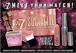 Zestaw - W7 Meet Your Match Gift Set (mascara 13 ml + palette 17 g + lipstick 3.5 g + bronzer 6 g) — Zdjęcie N2