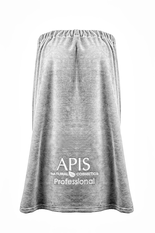 Peleryna kosmetyczna w kolorze szarym z logo - APIS Professional — Zdjęcie N1