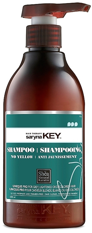 Szampon neutralizujący żółty odcień - Saryna Key No-Yellow Shampoo — Zdjęcie N3