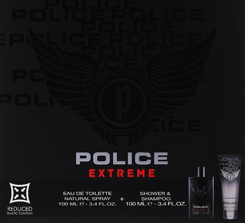 Police Extreme - Zestaw (edt/100ml + shampo/100ml) — Zdjęcie N1