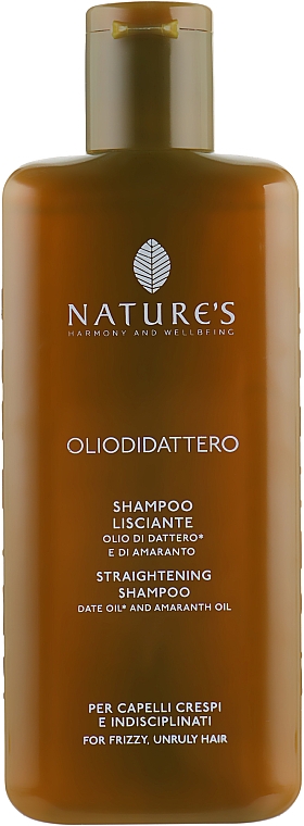 Szampon do włosów puszących się - Nature's Oliodidattero Straightening Shampoo — Zdjęcie N2