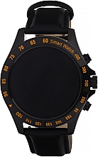 Kup Smartwatch męski, czarny, skórzany - Garett Smartwatch Men Style Black Leather