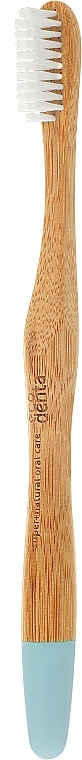 Bambusowa szczoteczka do zębów, średnia twardość, błękitna - Ecodenta Bamboo Toothbrush Medium — Zdjęcie N1