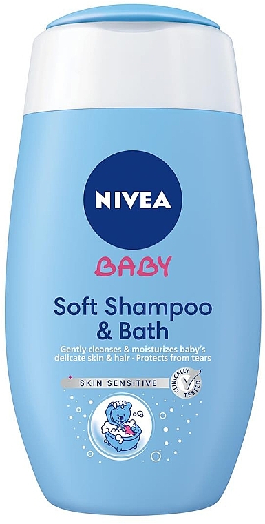 Szampon i płyn do kąpieli 2 w 1 dla dzieci - NIVEA BABY Soft Shampoo & Bath — Zdjęcie N1