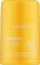 Kup Sztyft ochronny do wrażliwych stref - Academie Sun Stick Sensitive Areas SPF 50+