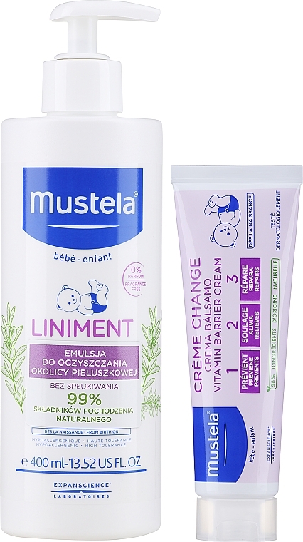 Zestaw do kąpieli - Mustela Bebe (b/emulsion/400ml + b/cr/50ml) — Zdjęcie N2