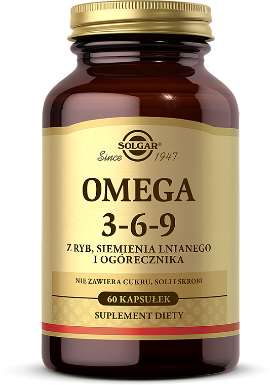 Suplement diety Omega 3-6-9 1300 mg - Solgar Omega 3-6-9 — Zdjęcie N1