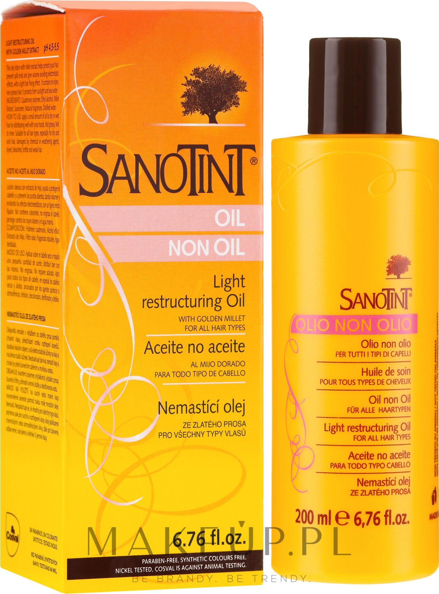 Rewitalizujący olejek do włosów - Sanotint Oil Non Oil — Zdjęcie 200 ml