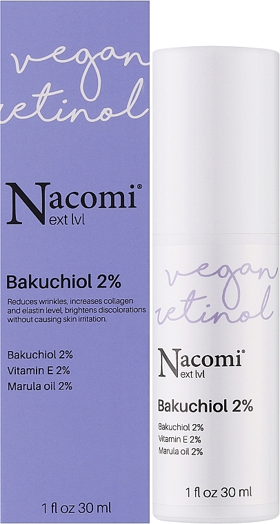 Serum do twarzy z bakuchiolem 2% - Nacomi Next Level Bakuchiol 2% — Zdjęcie N2