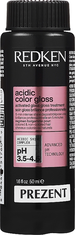 PREZENT! Intensywna kuracja dla intensywnego blasku włosów farbowanych i naturalnych - Redken Acidic Color Gloss Activated Glass Gloss Treatment  — Zdjęcie N1