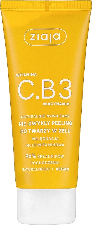 Peeling do twarzy w żelu - Ziaja Vitamin C.B3 Niacinamide — Zdjęcie N1