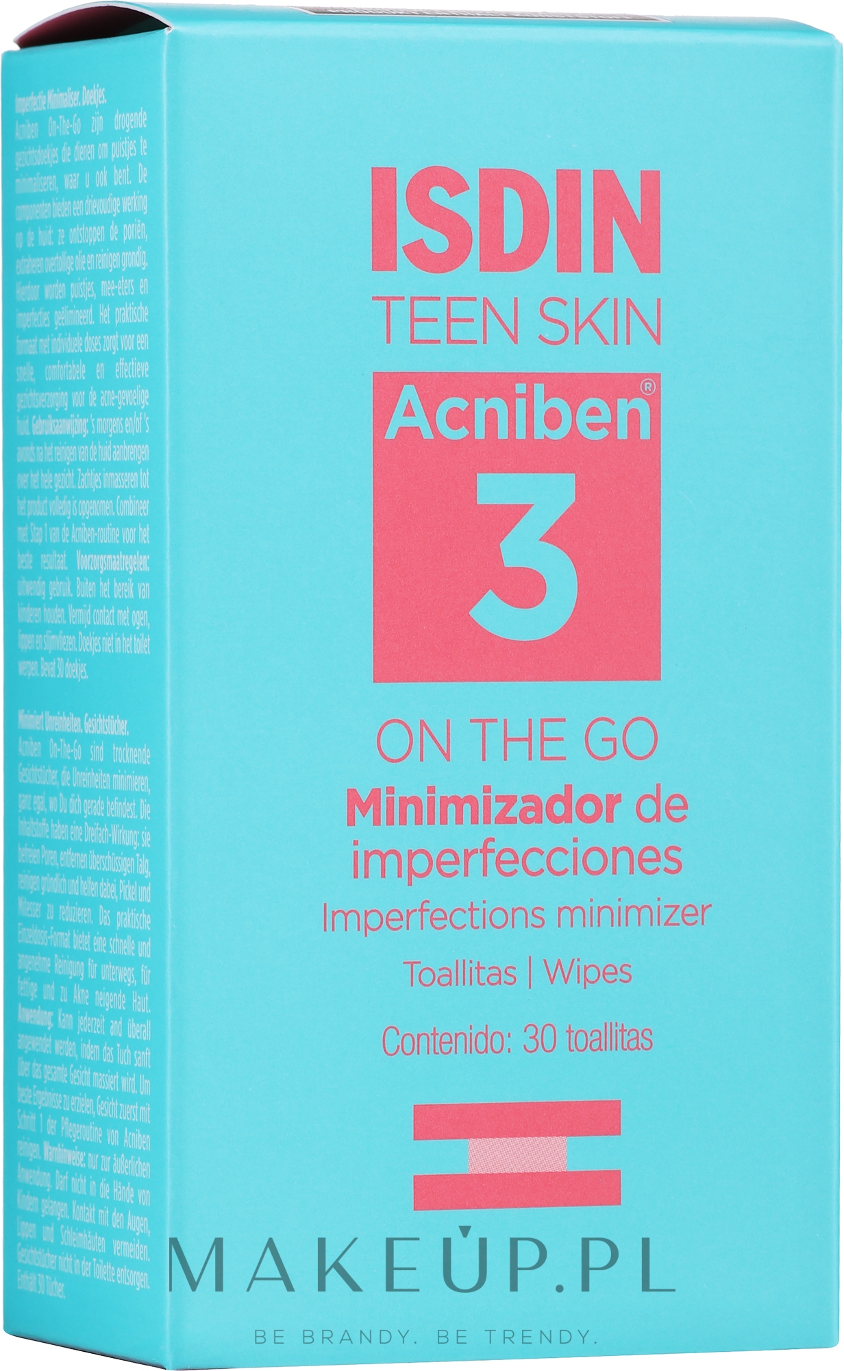 Chusteczki do oczyszczania twarzy - Isdin Teen Skin Acniben — Zdjęcie 30 szt.