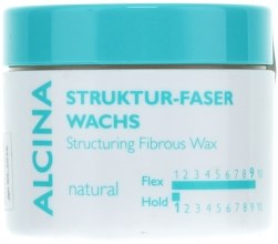Wosk strukturyzujący do stylizacji włosów - Alcina Natural Structuring Fibrous Wax — Zdjęcie N2