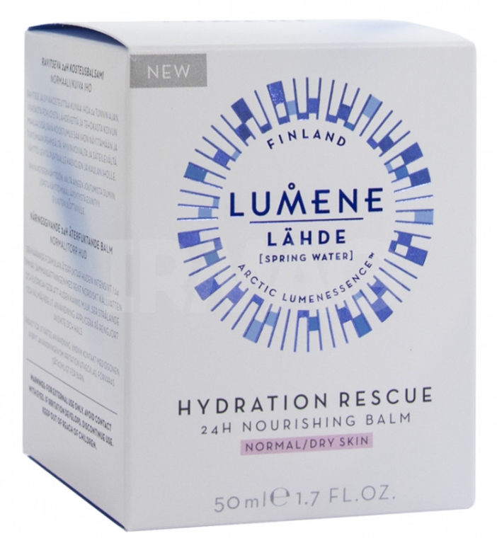 Nawilżający balsam do twarzy - Lumene Lahde [Source] Hydration Rescue 24 H Nourishing Balm — Zdjęcie N2
