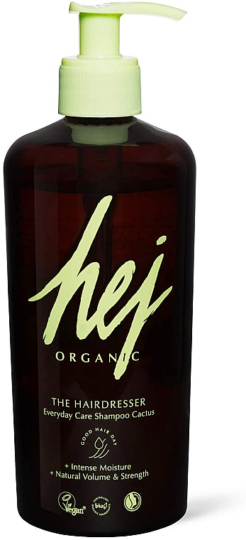 Szampon do włosów do codziennej pielęgnacji - Hej Organic The Hairdresser Everyday Care Shampoo Cactus — Zdjęcie N1