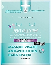 Kup Maseczka do twarzy przeciw zanieczyszczeniom Jagody Acai - Inuwet Face Mask Anti Polution Acai Berries