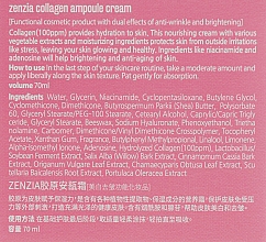 Krem do twarzy anti-aging - Zenzia Collagen Ampoule Cream — Zdjęcie N3