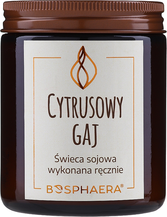 Zapachowa świeca sojowa Cytrusowy gaj - Bosphaera Citrus Grove Candle — Zdjęcie N1