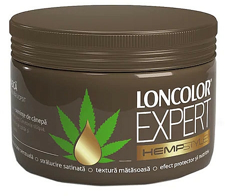 Maska do włosów farbowanych z ekstraktem z konopi - Loncolor Expert Hempstyle — Zdjęcie N1