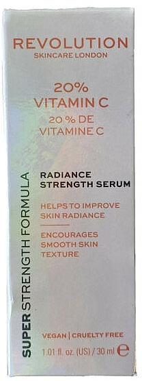 Serum do twarzy z witaminą C - Makeup Revolution Skincare Serum 20% Vitamin C — Zdjęcie N2