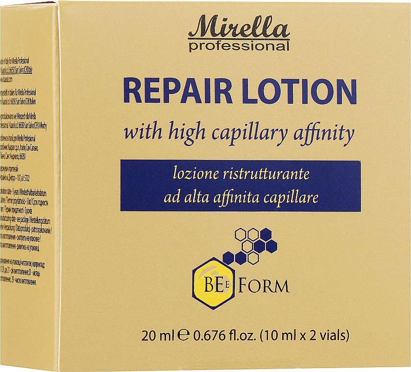 Lotion regenerująco-naprawczy do włosów - Mirella Professional Bee Form Repair Lotion