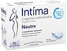 Kup Chusteczki do higieny intymnej, neutralne, 16 szt. - Intima Neutral Individual Intimate Wipes